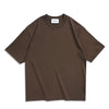 WAVLATII Oversized Brown Summer Tees for Unisex Casual Wear ATHLEXES