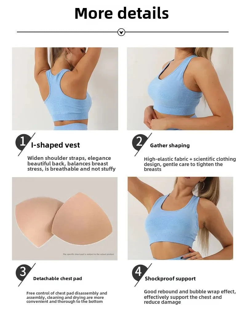 Seamless DotFit Women's Support Sports Bra ATHLEXES