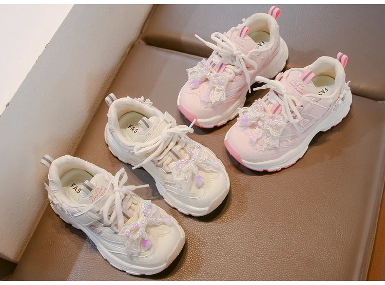 BreezeFit Girls' Lightweight Non-Slip Sneakers ATHLEXES