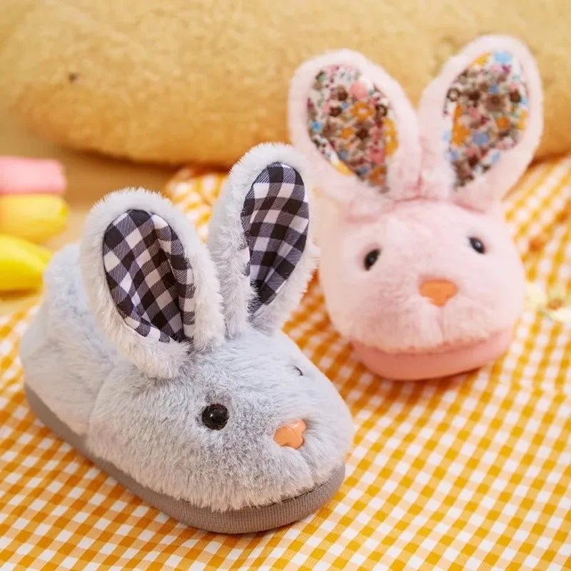 CozyRabbit Plush Kids Indoor Winter Slippers ATHLEXES