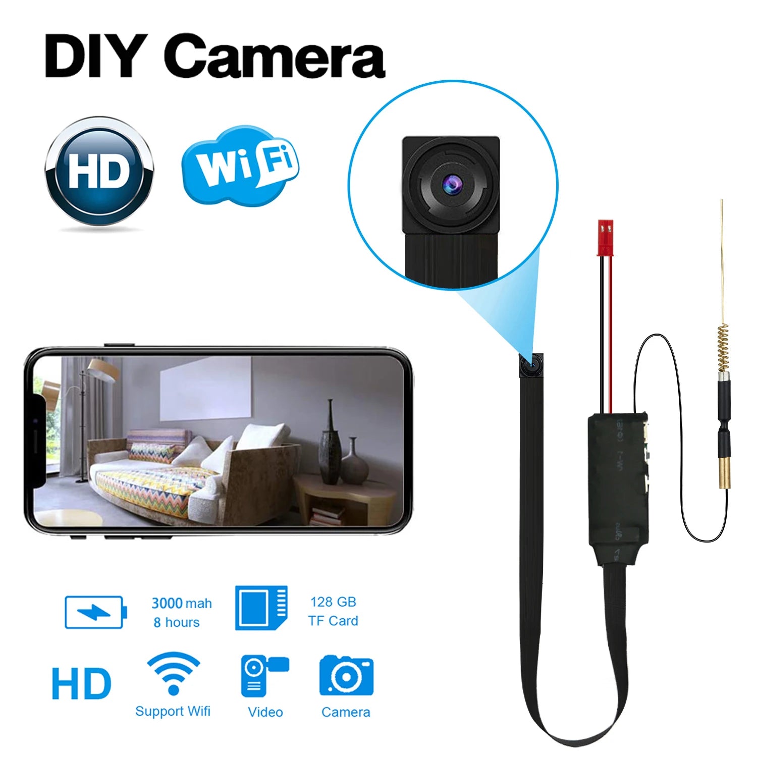 HD 1080P Mini WiFi Camera ATHLEXES