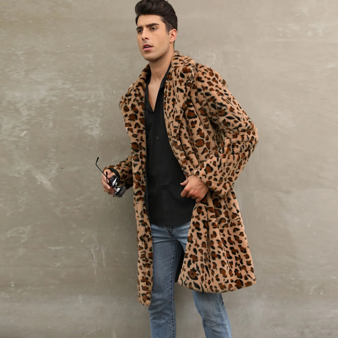 Faux Fur Leopard Coat ATHLEXES