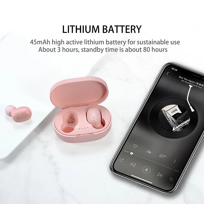 A6Lite TWS Bluetooth Earphones for Xiaomi and iPhone ATHLEXES