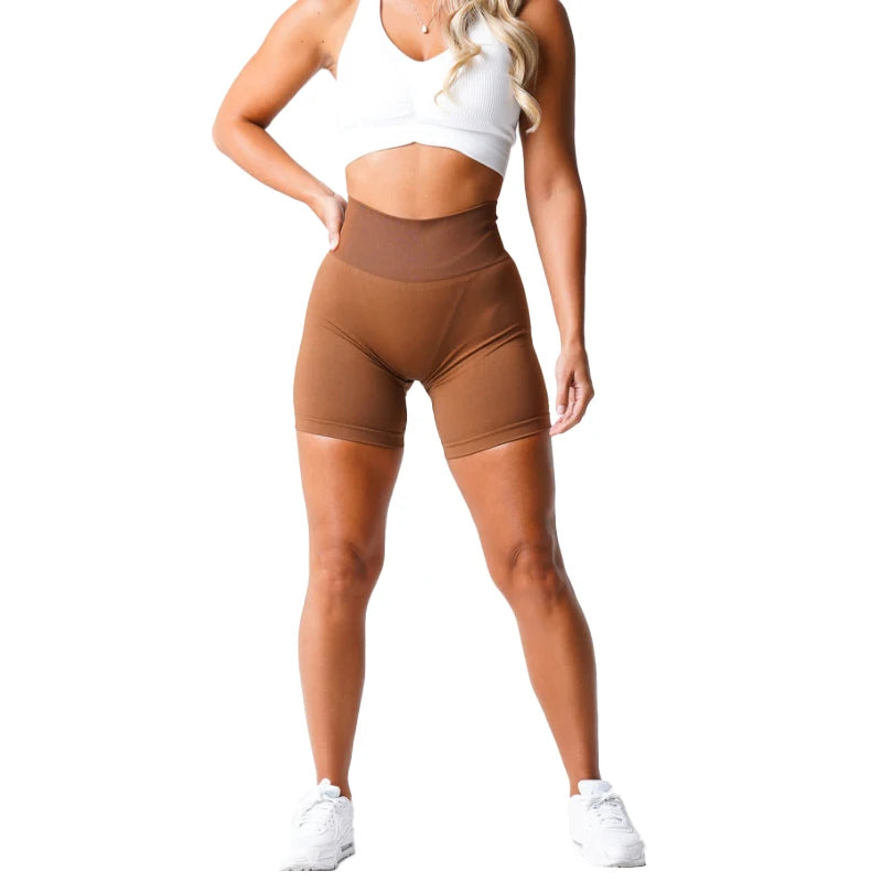 TKITK Seamless Soft Spandex Workout Shorts ATHLEXES