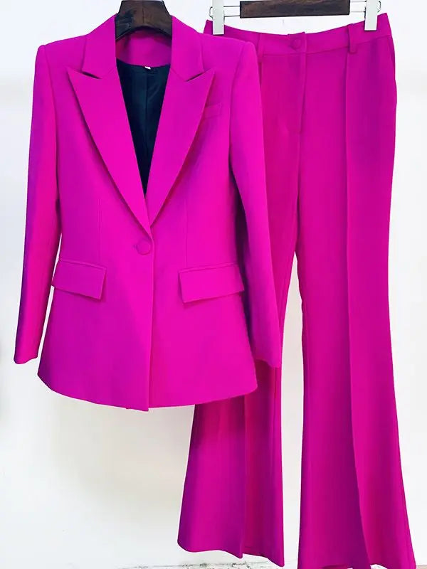 ChicRunway Women's Blazer and Flare Pants Set ATHLEXES