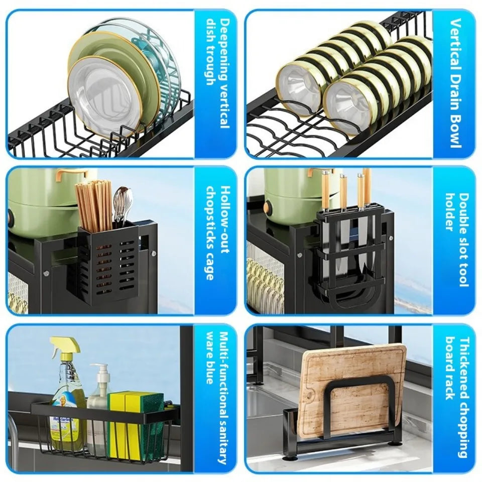 Over Sink Kitchen Dish Drying Rack ATHLEXES