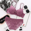 Women Lace Bras Set Low Waist Panties Underwire Top Big Size Bra ATHLEXES