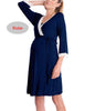 LuxeMaternity Lace Nightgown with Adjustable Belt ATHLEXES