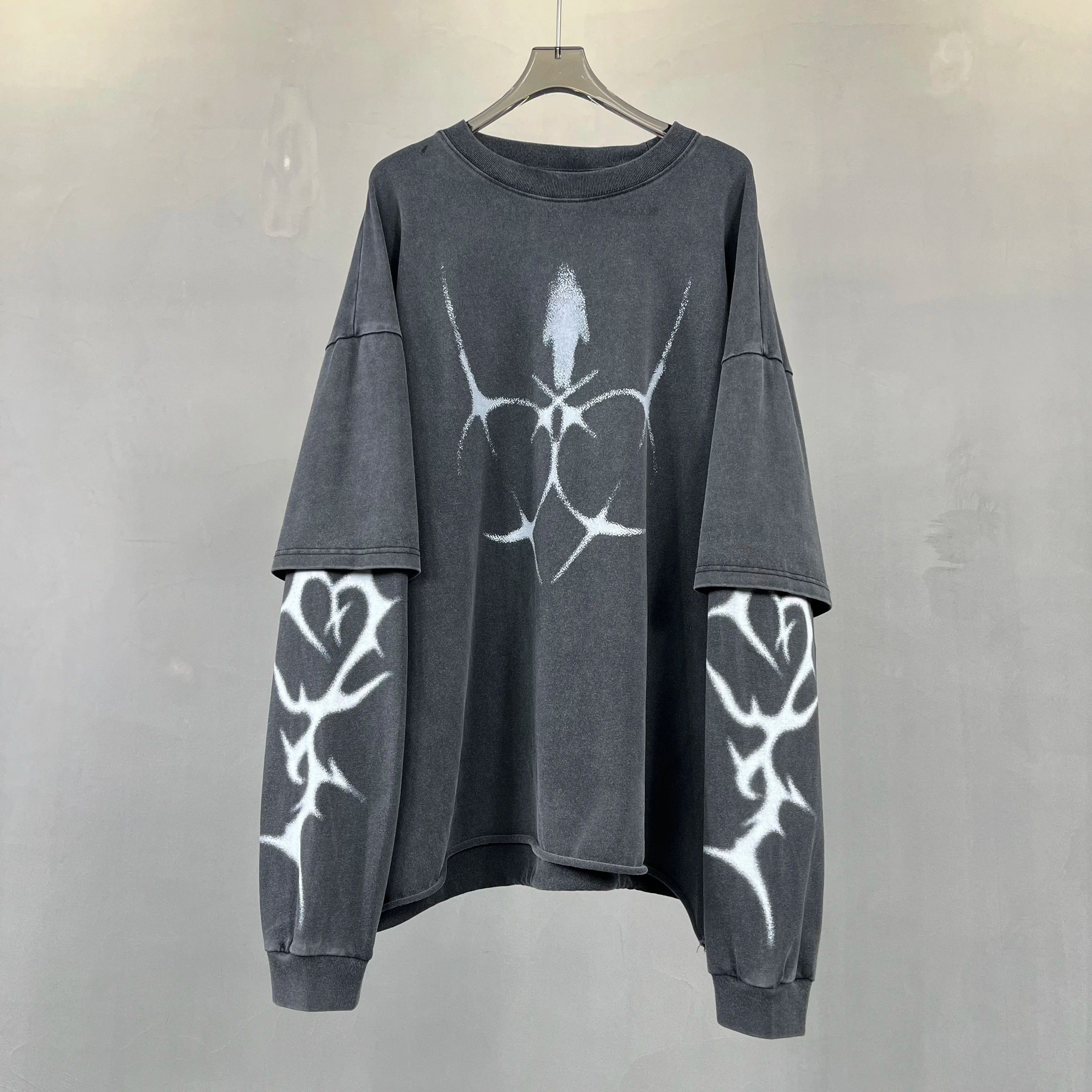 Stylish Printed Long Sleeved T-Shirt with Round Neck ATHLEXES