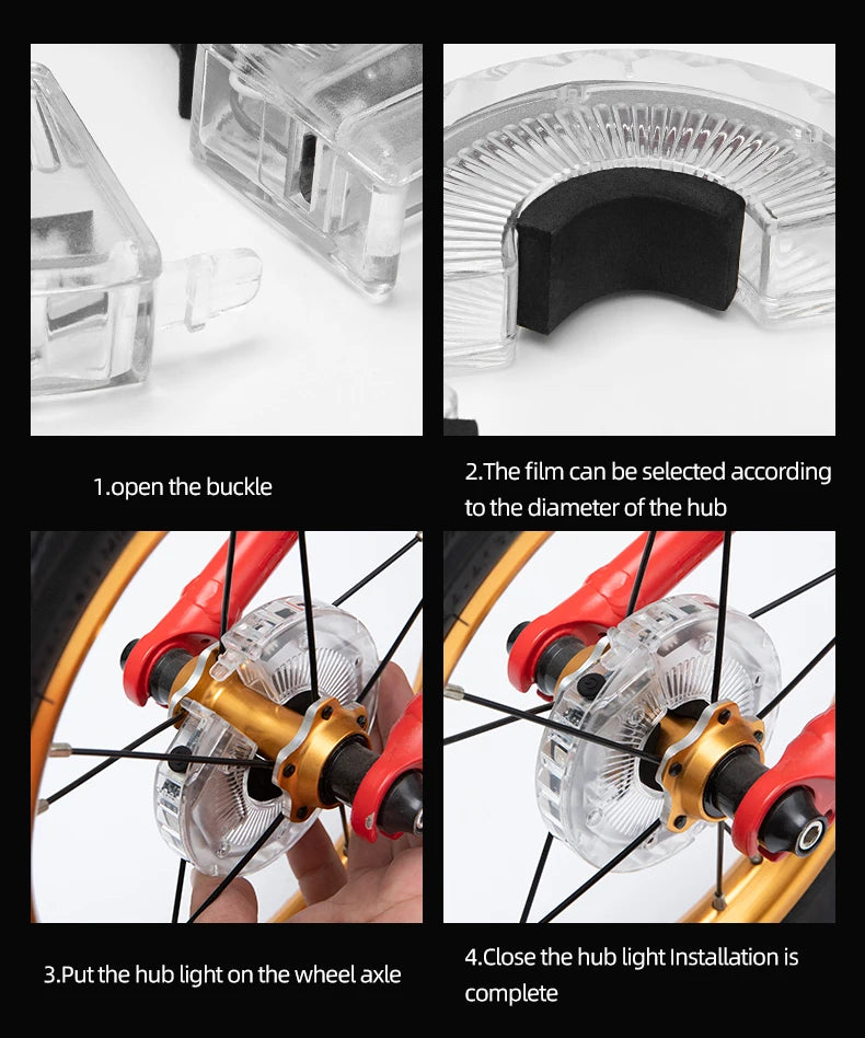 ROCKBROS Smart LED Wheel Light for Kids MTB Safety ATHLEXES
