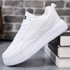 LuxeLite Breathable White Lace-Up Sneakers for Women ATHLEXES