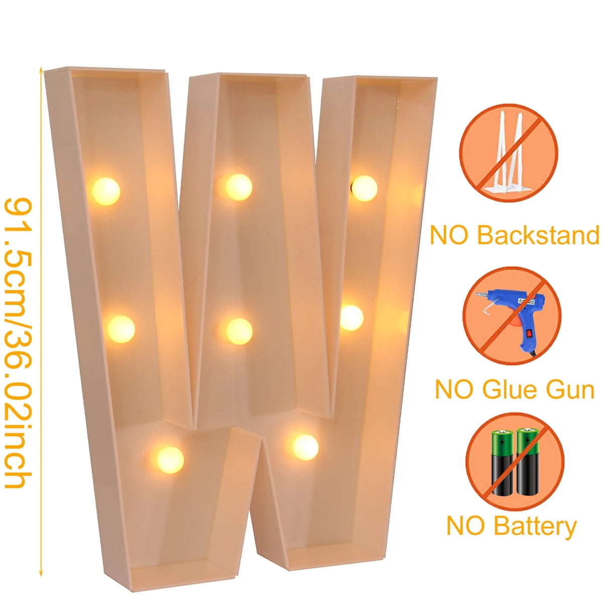 Giant LED Letter Light Box for Events & Decor ATHLEXES
