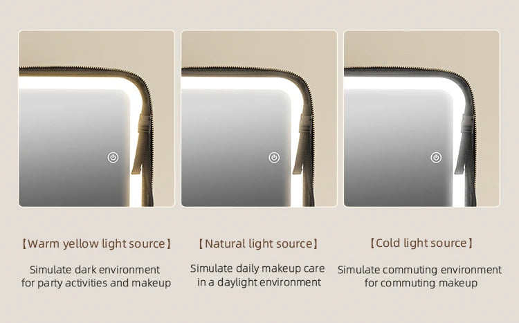 LuxeGlow LED Makeup Train Case ATHLEXES