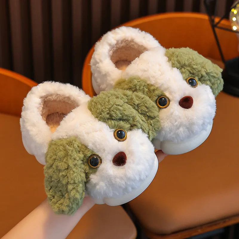 CozyPaws Non-Slip Boys Cotton Slippers for Kids ATHLEXES