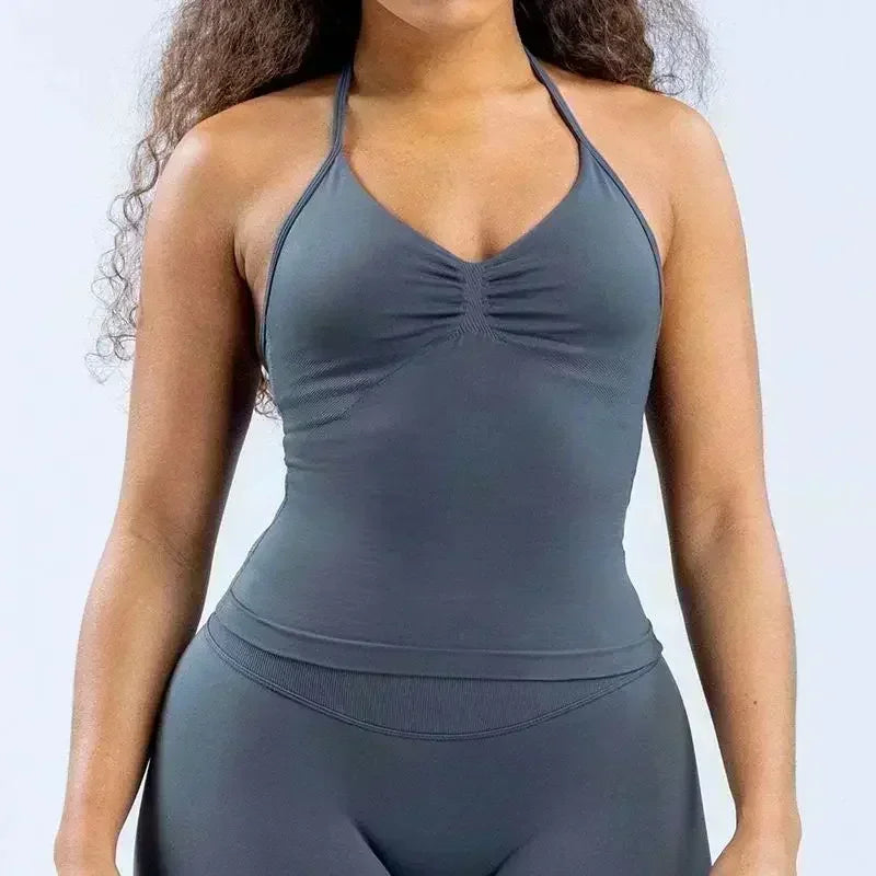 Chic Lace-Up Pilates Yoga Fitness Set ATHLEXES