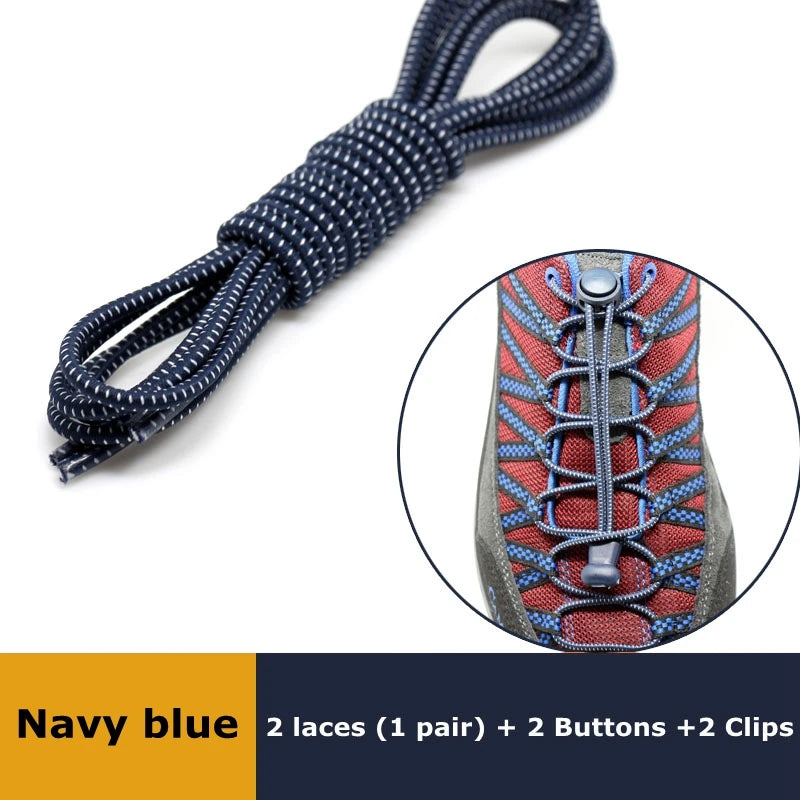LazyLace No Tie Elastic Shoelaces - 1 Pair Stretch Fit ATHLEXES