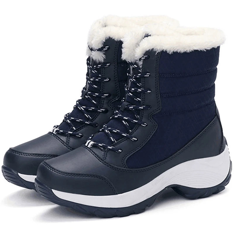 Cozy Elegance Women's Lightweight Ankle Platform Snow Boots ATHLEXES