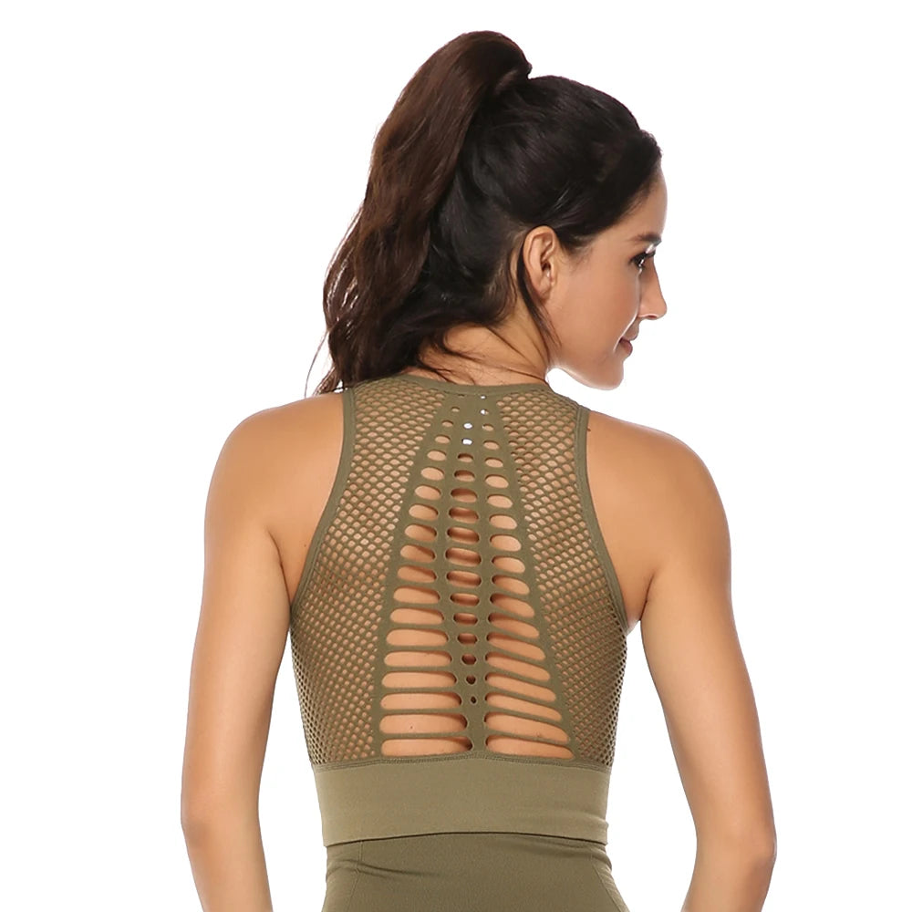QuickDry Backless Yoga Sports Bra Tank Top ATHLEXES