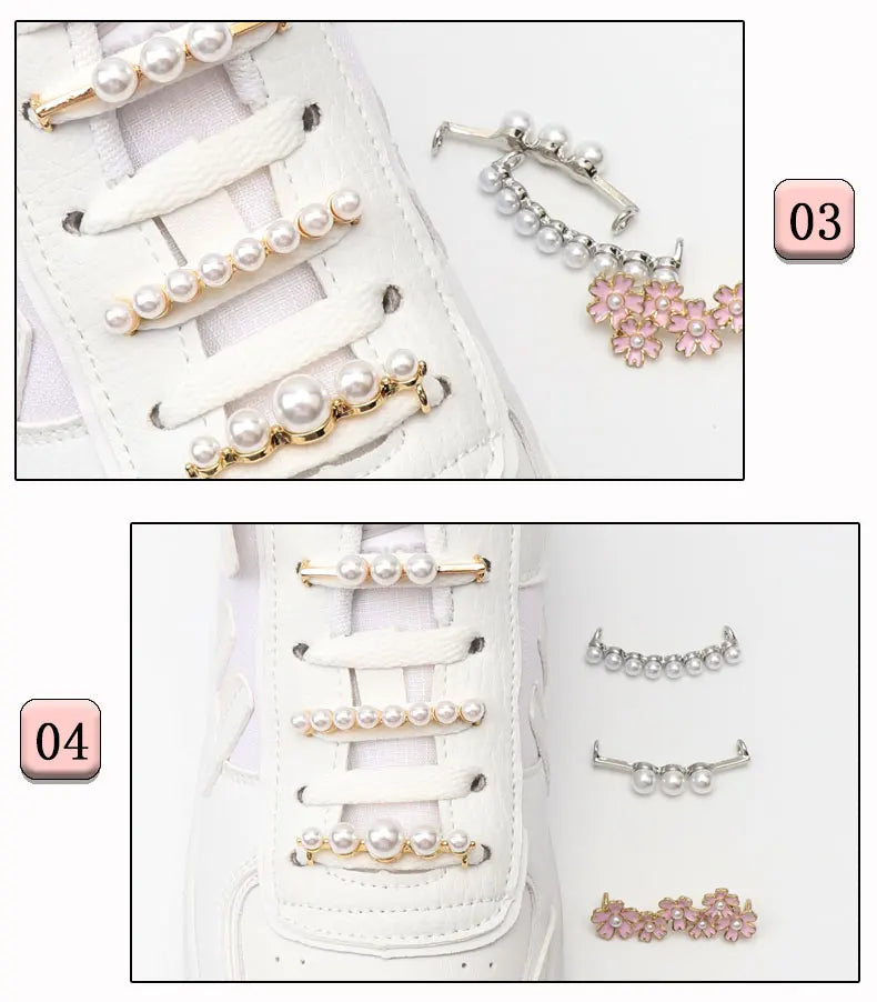 GlamCharm Rhinestone Shoelace Buckles for Sneakers ATHLEXES