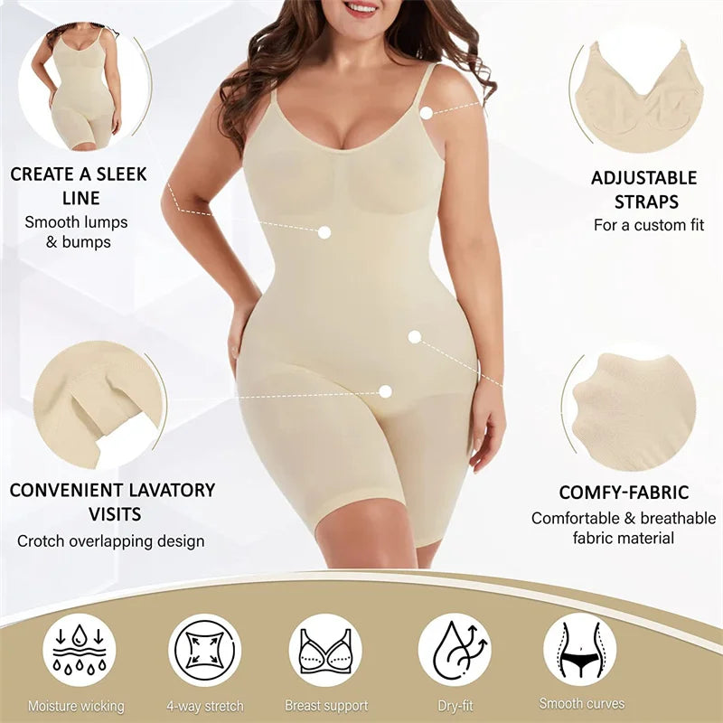 SculptSilhouette Seamless Shapewear Bodysuit ATHLEXES