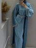 Eid Silky Satin Abaya Set ATHLEXES