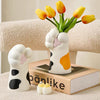 ClawShaped Resin Vase for Flowers and Storage ATHLEXES