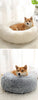 Kimpets Round Cat Bed Dog Pet Bed Kennel Non-Slip Winter Warm Dog Kennel Sleeping Long Plush Soft Puppy Cushion Mat Cat Supplies ATHLEXES