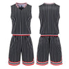 Custom Stripe Basketball Jersey Set for All Ages ATHLEXES