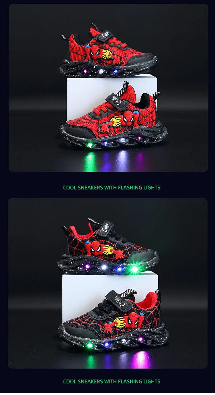 SpiderLight Kids LED Sneakers for Boys ATHLEXES