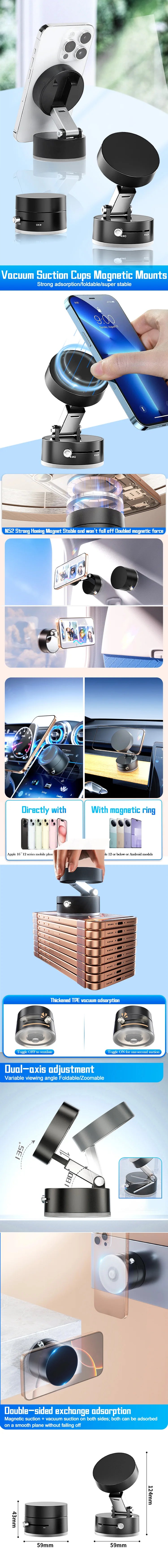 MagnetGrip Portable Car Phone Holder ATHLEXES