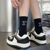 Japanese Style Embroidered Women Crew Socks ATHLEXES