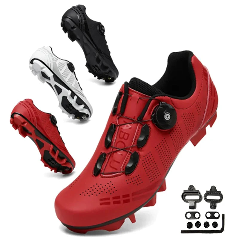 Unisex Cycling Sneaker MTB Shoes with Men Cleat Road Dirt Bike Flat Racing Women Bicycle Mountain Spd Mtb Shoes Zapatillas Mtb ATHLEXES