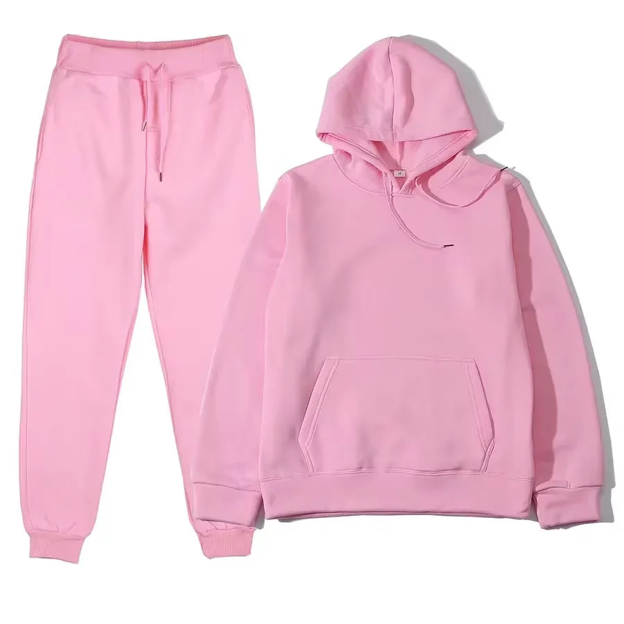 Velvet Warm Hoodie and Jogging Pants Set ATHLEXES