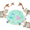 INKZOO 4-in-1 Interactive Cat Toys for Indoor Cats, Automatic 6 Holes Mice Whack-A-Mole, Fluttering Butterfly, Track Balls, USB ATHLEXES