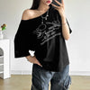 SummerStyle Chic Skew Collar T-Shirt for Women ATHLEXES