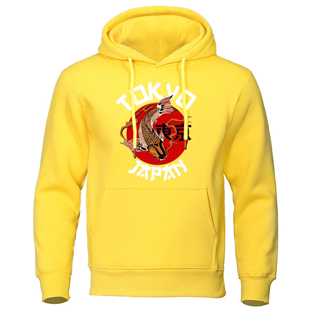 Koi Artistry Fleece Hoodie for Men ATHLEXES