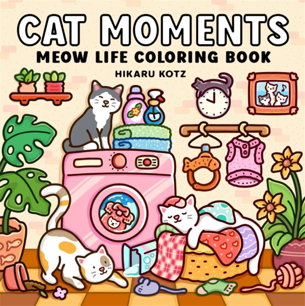 Cat Serenity Adult Coloring Book ATHLEXES
