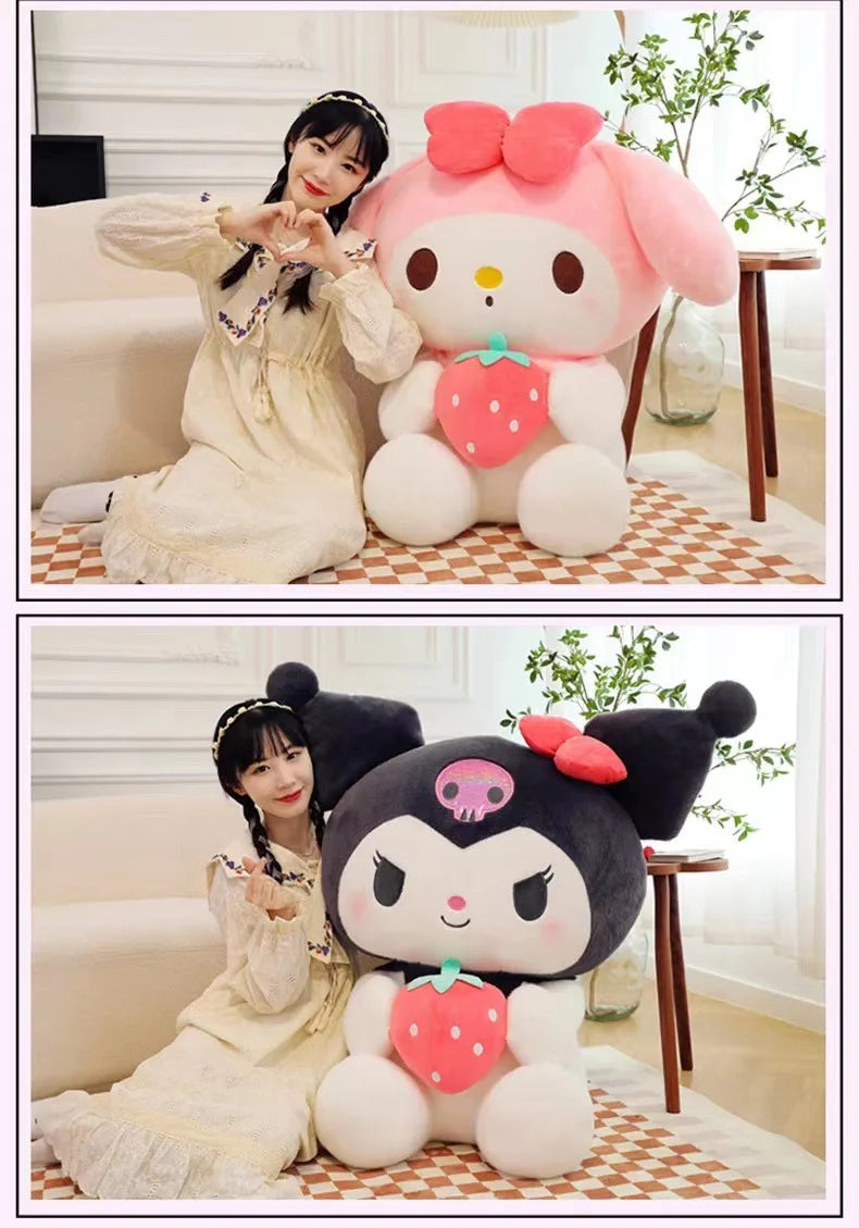 Kuromi Strawberry Plush Pillow Toy for Girls ATHLEXES