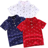 Boys' Trendy Cotton Lapel Print Summer Shirt 2025 ATHLEXES
