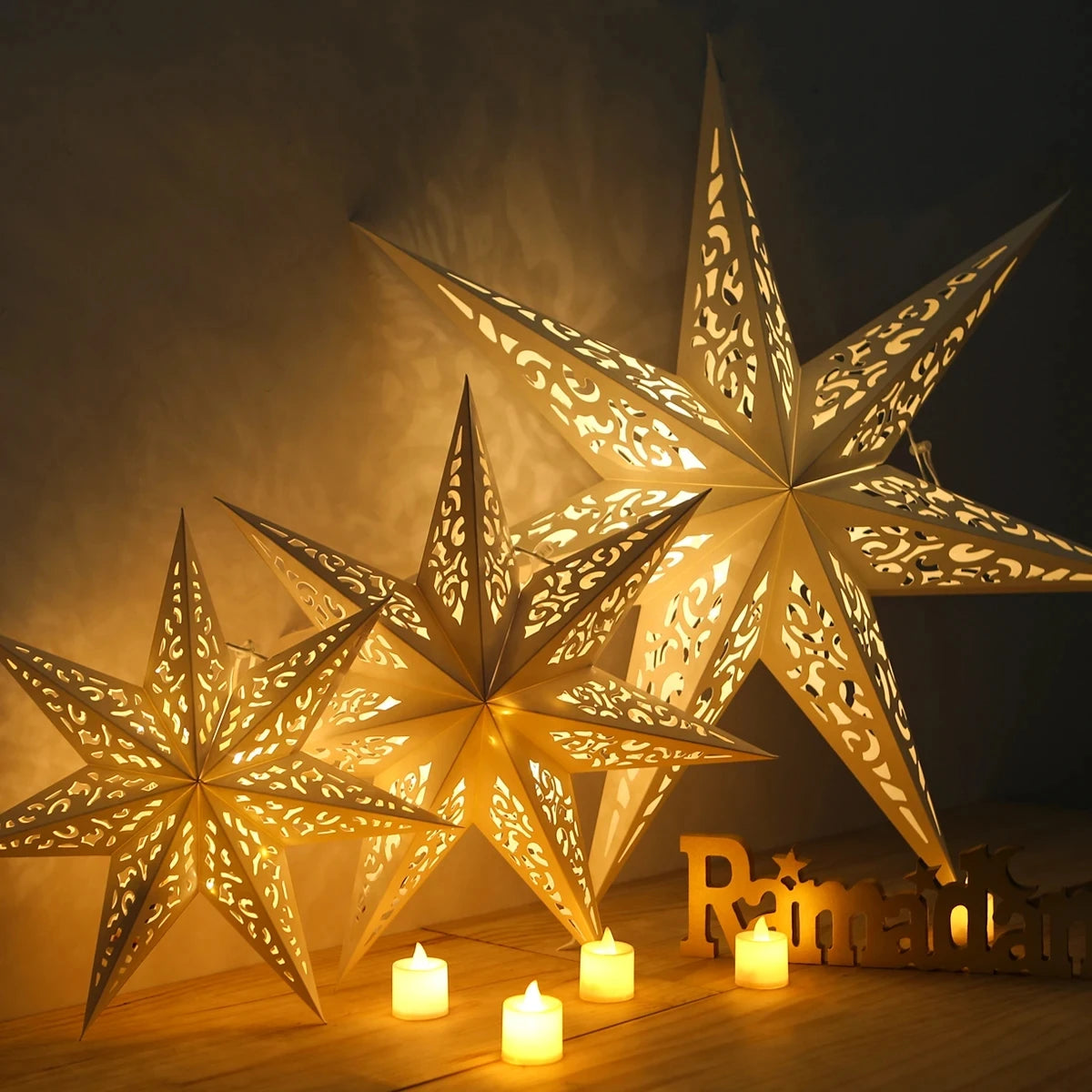 Eid Star Pendant: 30-75cm Festive Decor 2025 ATHLEXES