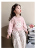 Floral Bunny Hoodie and Trousers Set for Girls ATHLEXES