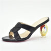Italian Rhinestone Open Toe Party Pumps for Women ATHLEXES