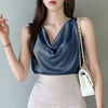 SilkCowl Elegant Satin Tank Top for Women ATHLEXES