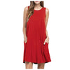 Elegant Summer Pleated Tank Dress with Pockets ATHLEXES