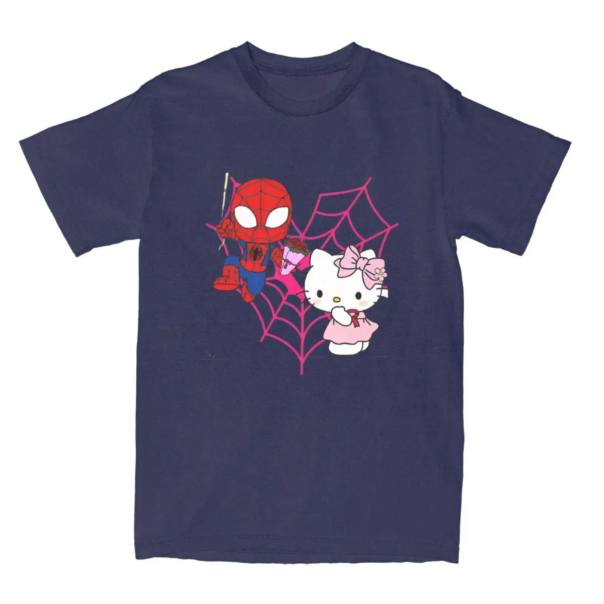 Hello Kitty x Spiderman Vintage Cotton Couple T-Shirt ATHLEXES