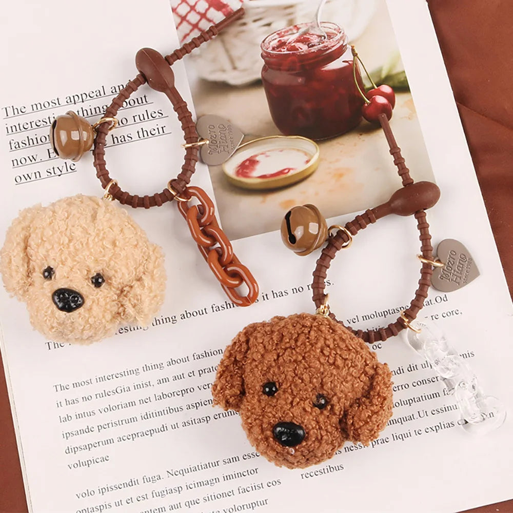 Plush Poodle Keychain Charm for Stylish Accessories ATHLEXES
