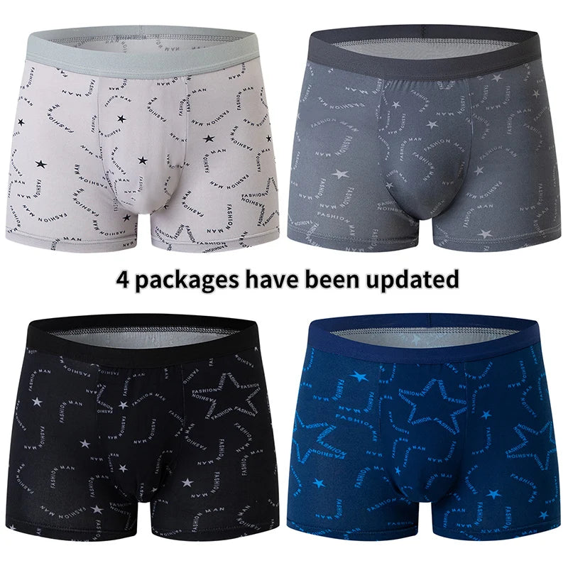ComfortFlex Printed Underwear 4 Pack for Men ATHLEXES