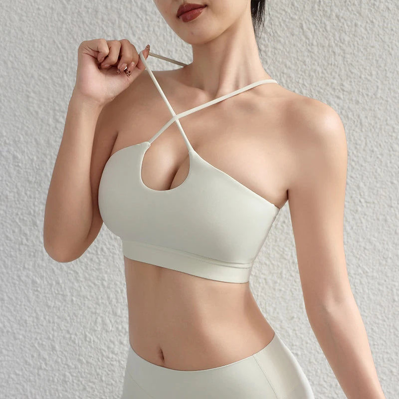 SculptFit Cross Back Yoga Sports Bra ATHLEXES