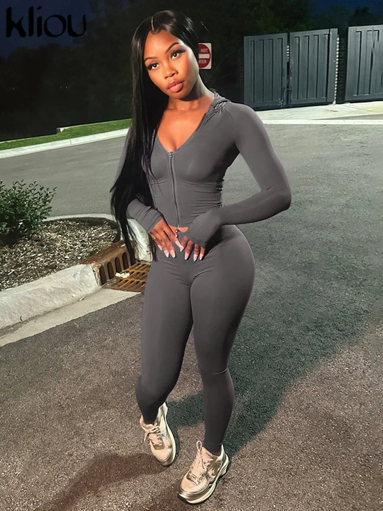 ChicFlex Women's Zip-Up Tracksuit Set ATHLEXES