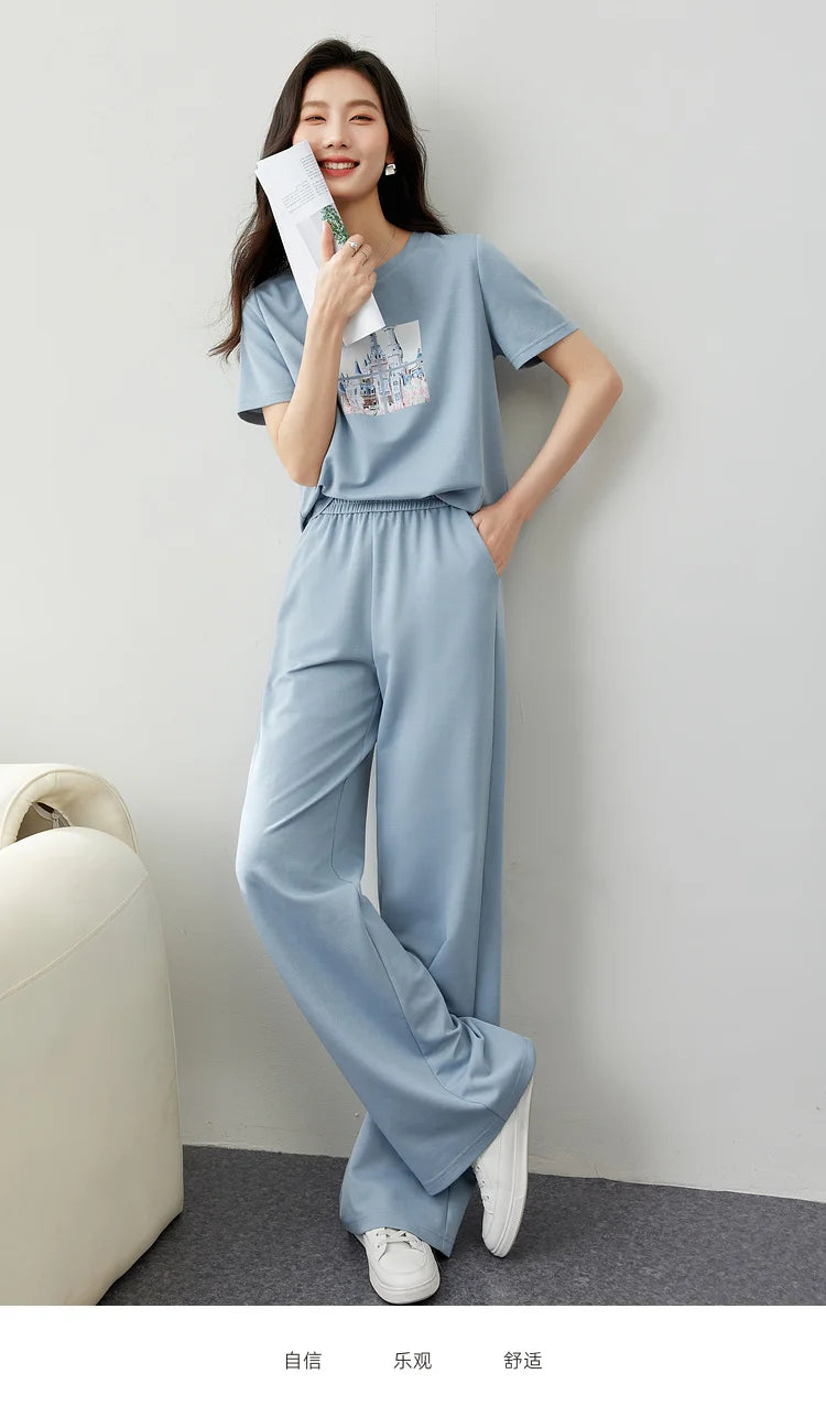 VIMLY Women's Chic Summer Tracksuit Set ATHLEXES